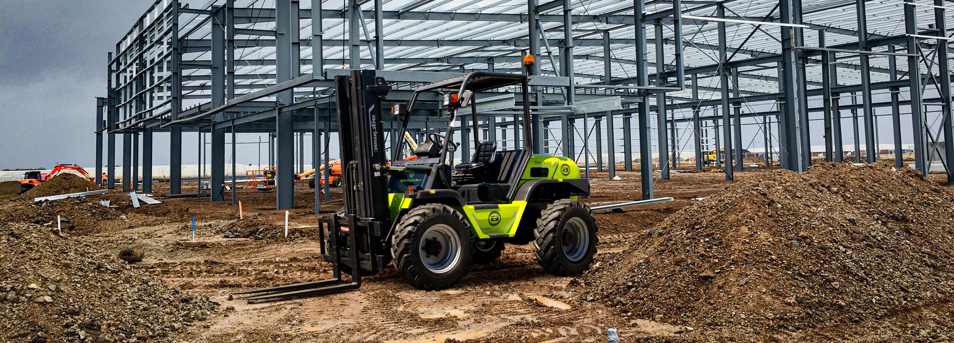 Agria all terrain forklift construction
