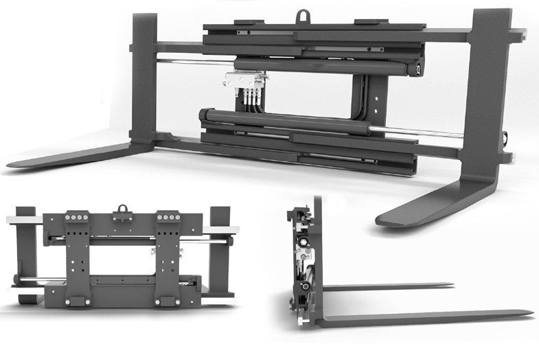 Clamping fork positioner