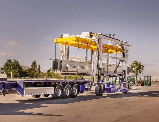 More Efficient and Safer Long Load Steel Handling with Combilift's Straddle Carrier