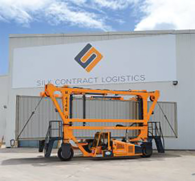 First ever Combilift Straddle Carrier at Silk Logistics