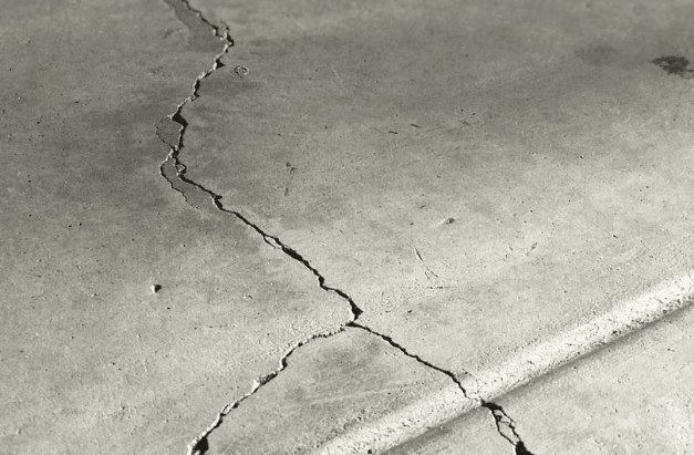 Cracked warehouse floor Cracked warehouse floor