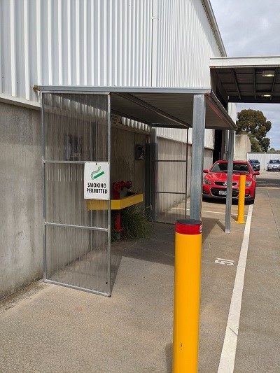 Designated smoking area Designated smoking area