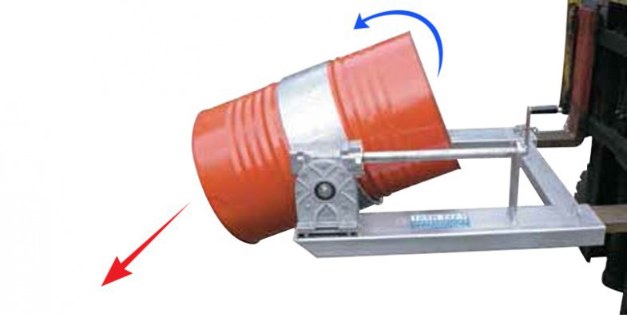 Drum tipper forklift attachment Drum tipper forklift attachment