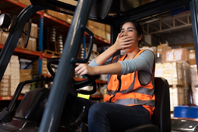 Forklift operator fatigue 2 Forklift operator fatigue 2