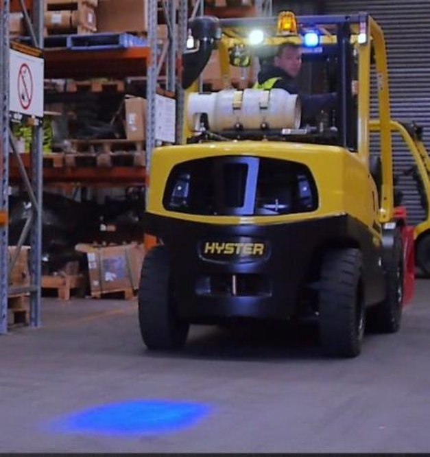 Forklift safety light inspection