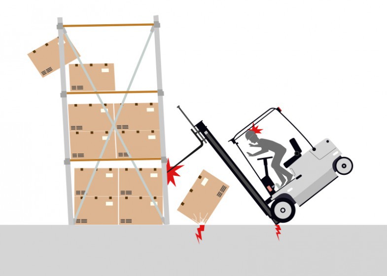 overloaded forklift tip over hazard Forklift tip over
