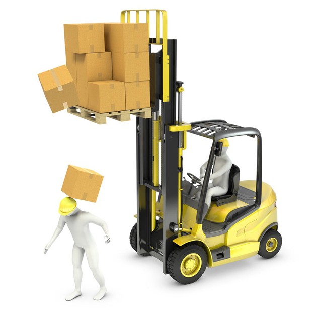 Forklift Unsecured Loads