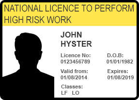 Forklift high risk work licence hyster