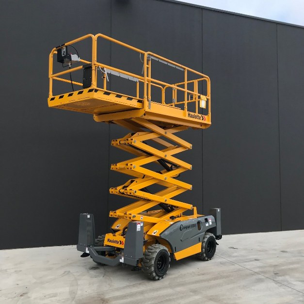 Haulotte 12DX rough terrain scissor lift