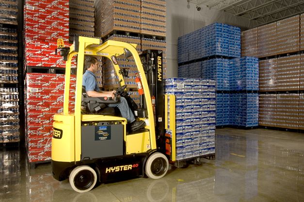 Hyster cold storage forklift