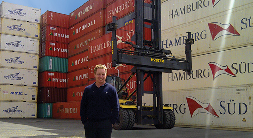 Hyster container handlers Melbourne Port Containers