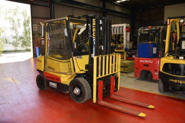 Hyster flameproof forklift operator protection