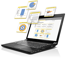 Laptop reporting forktrack