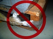 Pallet wrap with a knot 2 Pallet wrap with a knot 2