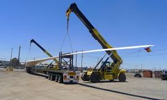 Custom Hyster Reachstackers Safely Handle Oversized Wind Farm Components