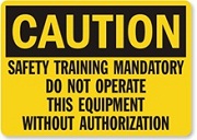 Safety training sign 2