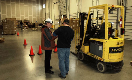 Training forklift