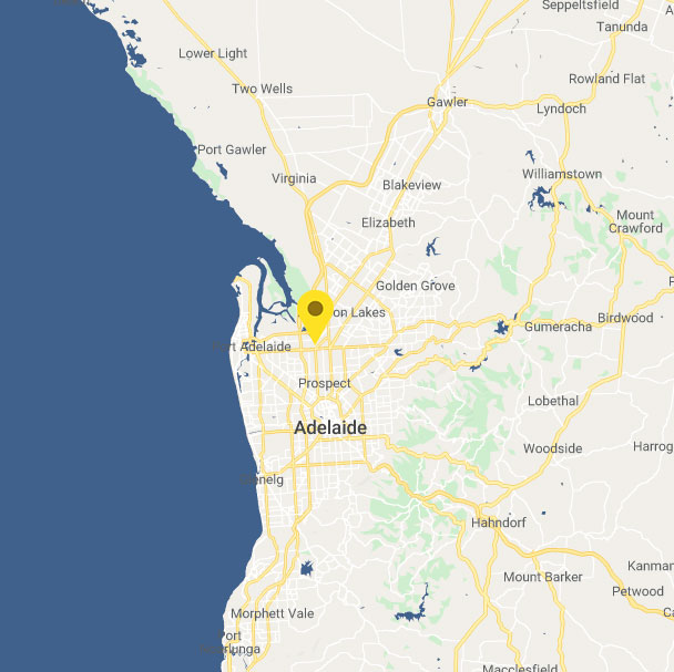 Adelaide map branch location Adelaide map branch location