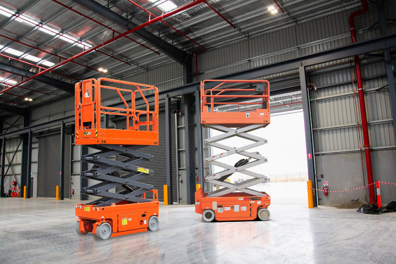 Scissor lifts product shot