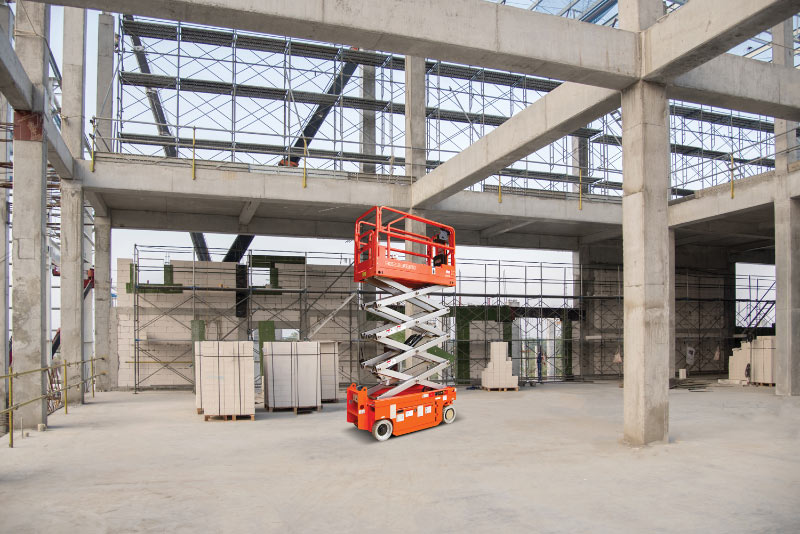 Scissor lifts product shot