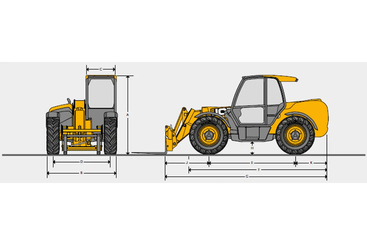 4 Tonne 7m Telehandler Hire