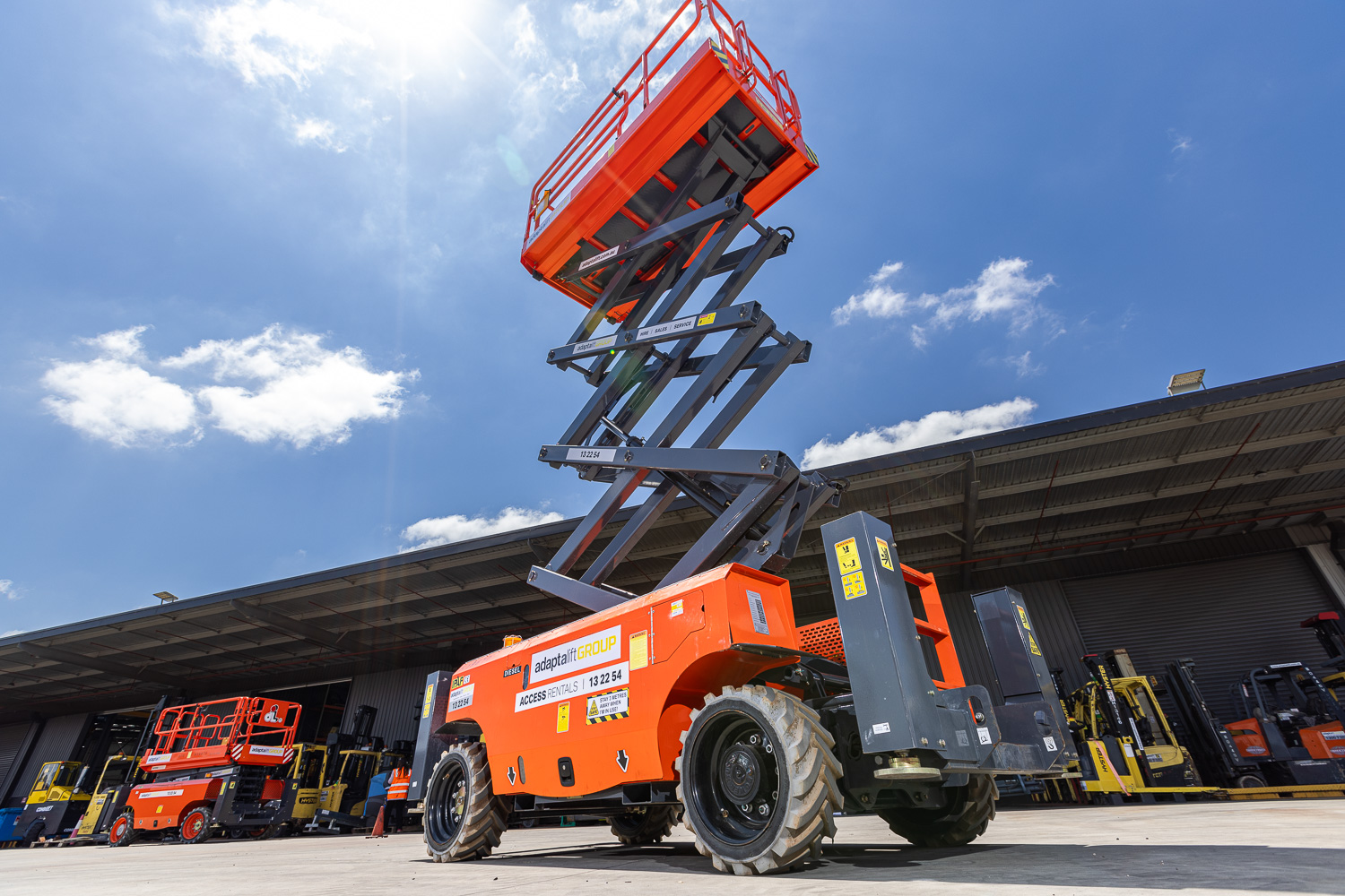 40ft / 12m Rough Terrain Scissor Lift Hire