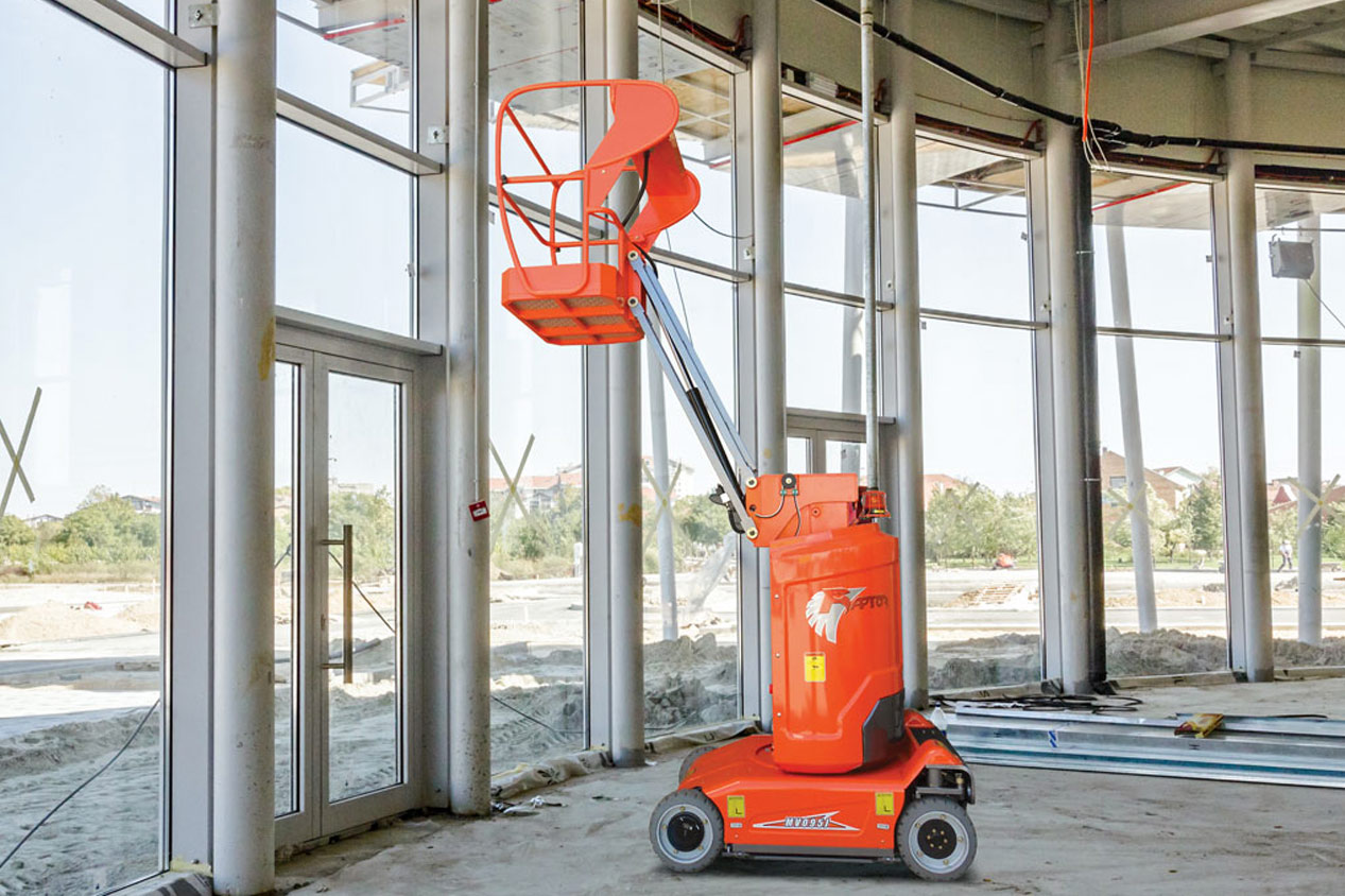30ft / 9.2m Electric Vertical Mast Lift Hire