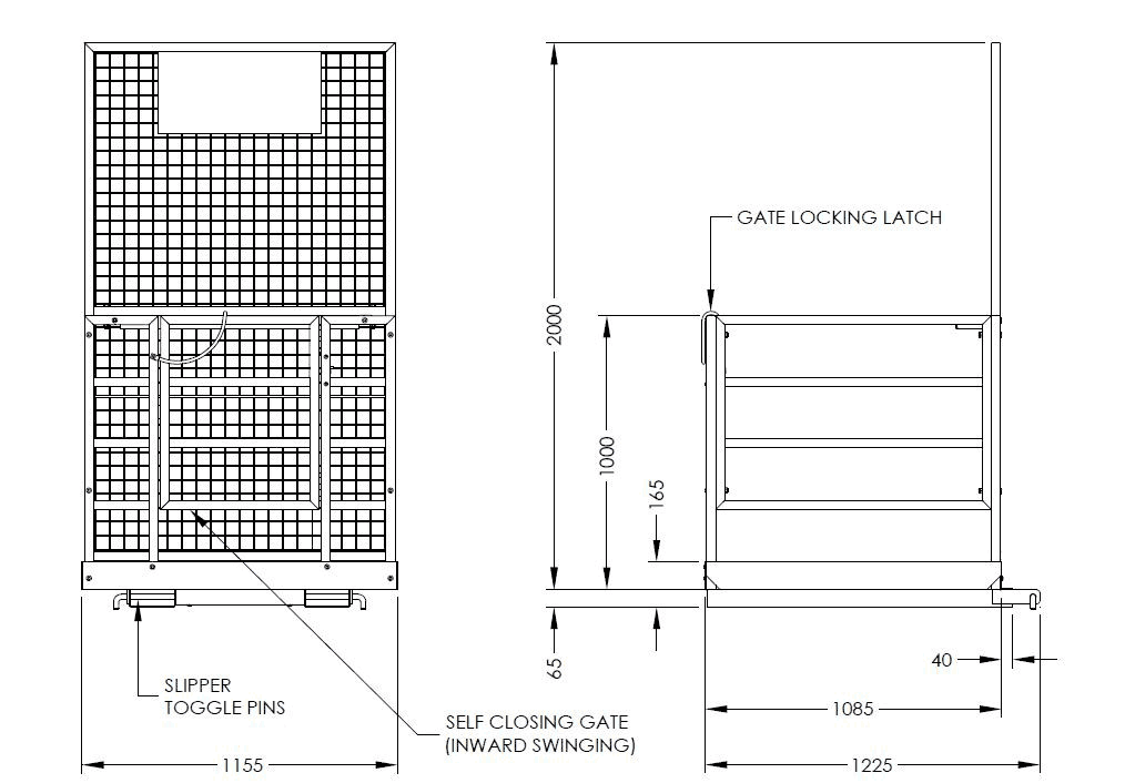 Forklift Work Platform illustration