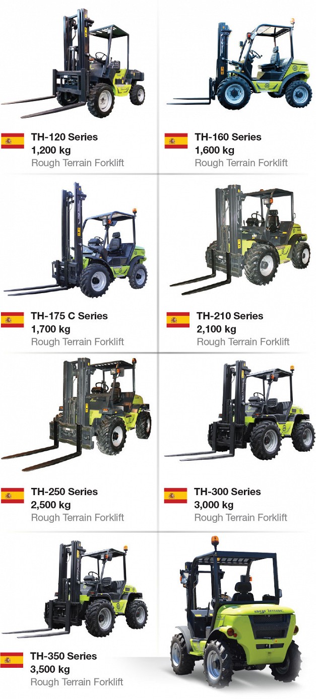 Agria TH120 - TH350 All-Terrain Forklift