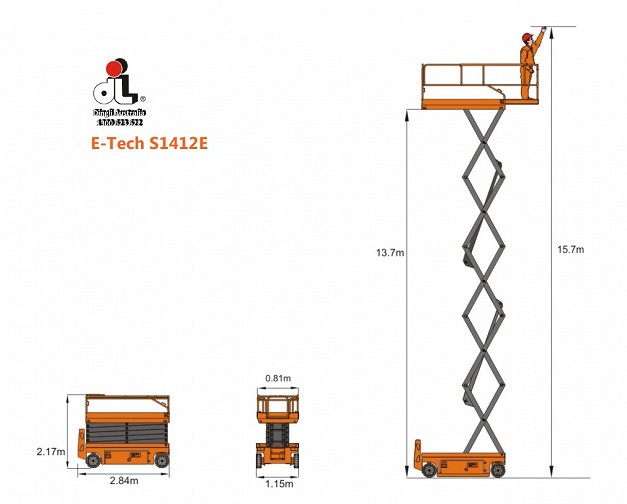 Dingli E-Tech S1412ACE Electric Scissor Lift