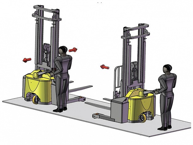 Combi WR4 Walkie Reach Stacker