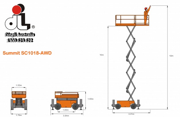 Dingli Summit SC1218-AWD Scissor Lift