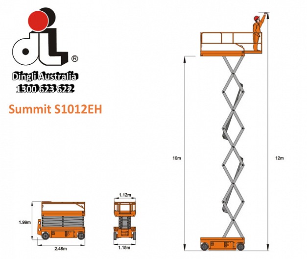 Dingli Summit S1012EH Electric Scissor Lift