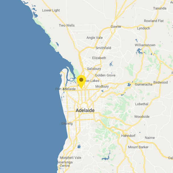 Adelaide map branch location Adelaide map branch location