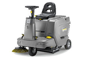 Ride-on floor and vacuum sweeper